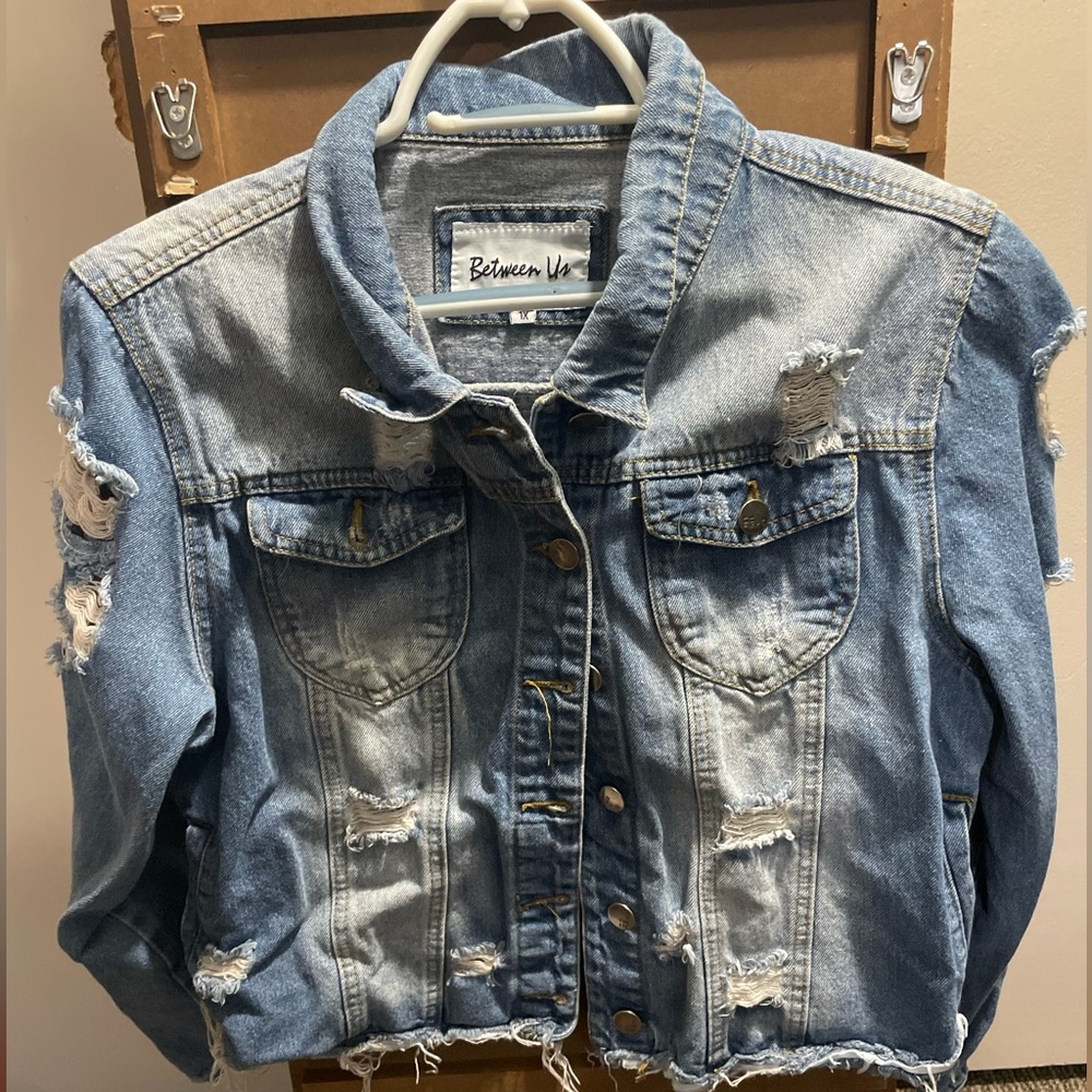 Style‎ Between Us Denim Jean Jacket Women's XLarge Classic Basic